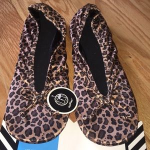 Cheeta print slippers